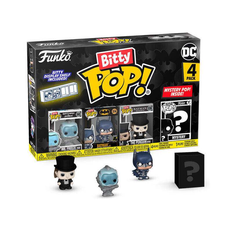 Blíster 4 Figuras Bitty Pop DC Comics Batman 85TH Anniversary Mr. Freeze