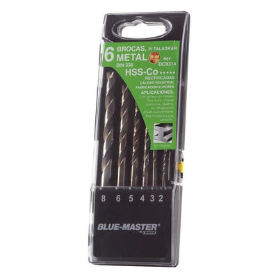 Drill Bits Hss-co Rectificadas Ø2-8MM, Set 6 Pieces — image 1