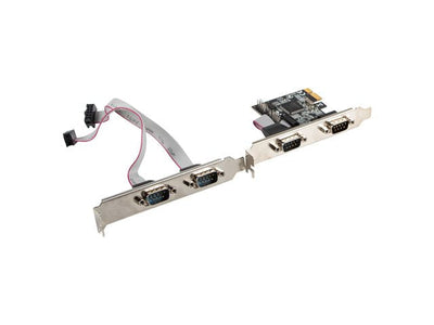 Lanberg Card Pci Express PCE-DB9-004 4 Ports Serie DB9 Female Connectors Power Molex 4 Pines Male Stand Perfil — image 1