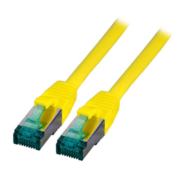 Efb RJ45 Network Cable S/FTP, CAT.6A, Lszh, 2M, Yellow