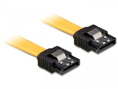 Delock Cable SATA 6GB/S Straight/Straight Metal 10CM — image 1