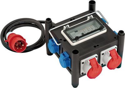 Brennenstuhl 1153690200 Base Múltiple 2M 7 Salidas AC Indoor Black Blue Red — image 1
