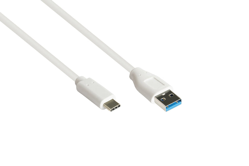Cable Alcasa 2831-AC010W USB 3.2 Gen 2 (3.1 Gen 2) 1M USB a USB C White