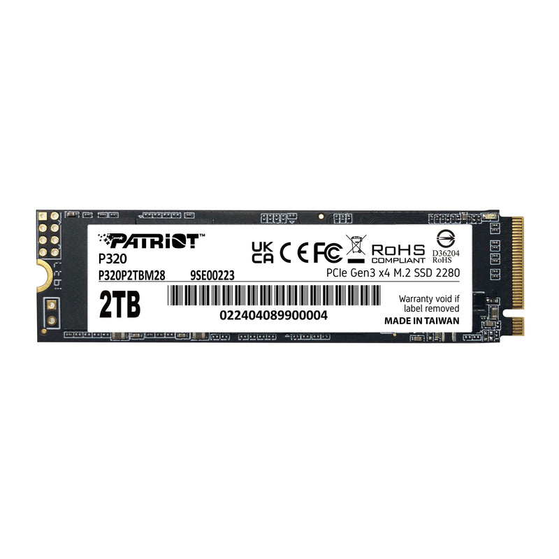 Patriot Drive SSD 2TB M.2 P320 PCIE 3.0 NVMe 3000/2200 PE999