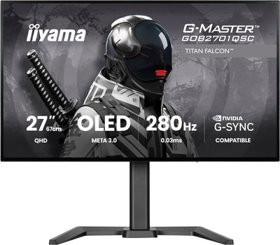 Iiyama Monitor Gaming G-master GOB2701QSC-B1 OLED 27 Black Qhd, Hdmi, Dp, Concentrador Usb, Panel 280 Hz) — image 1