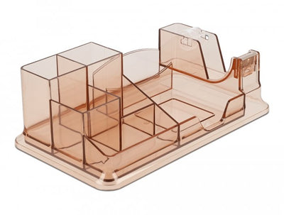 Delock Schreibtisch Organizer Transparentee Brown — image 1