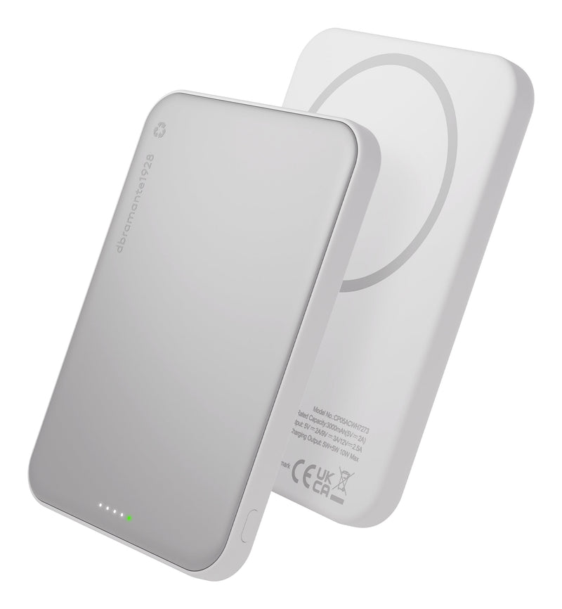 DBRAMANTE1928 Re-charge Charger Wireless Slim QI2.2 5000MAH 25 Watts White