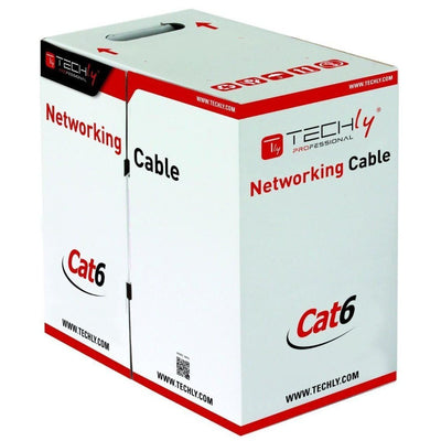 Techly ITP6-CCA-305-BL Network Cable Blue 305M CAT.6 U/UTP (UTP) — image 1