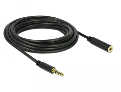 Delock Cable Alargador Klinke 4,4MM 5 Pin Connector Male a Female 5M Black — image 1
