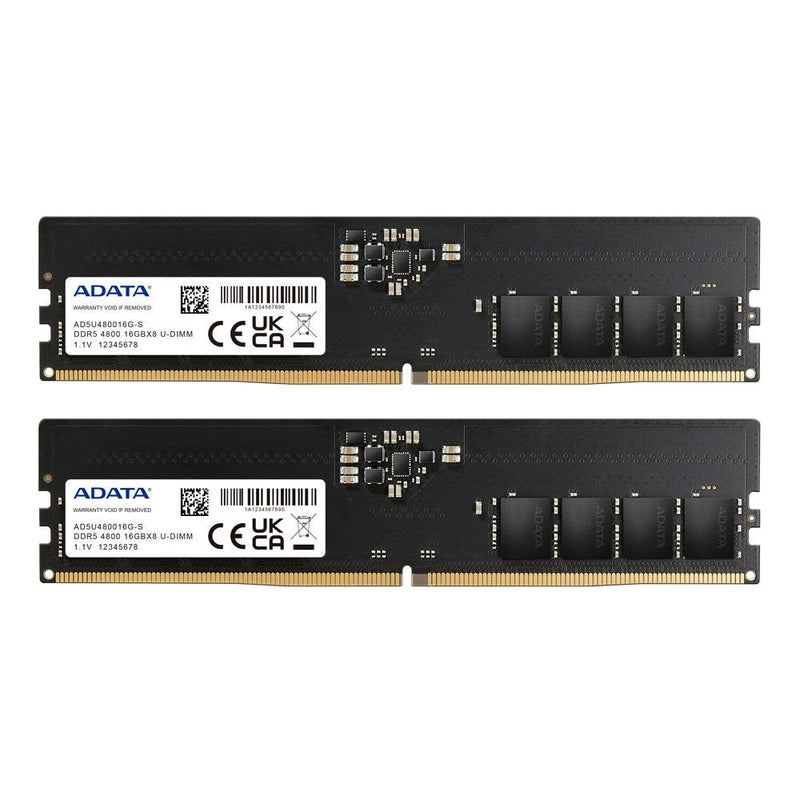 ADATA Memory DDR5 4800 32GB K2 2X16GB, 1.1V AD5U480016G-DT