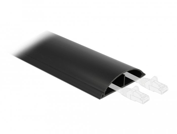 Delock Canaleta Autoadhesivo 89 X 21MM X 1M Black