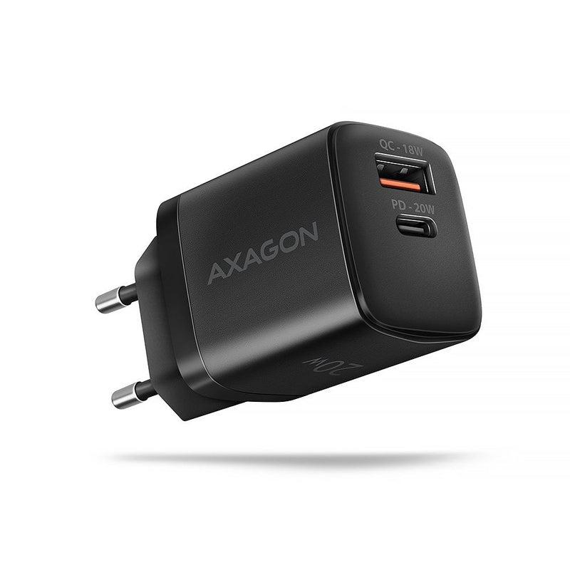 Axagon Wall Charger ACU-PQ20 QC3.0/Afc/Fcp + Pd Type-c, 20W - Black