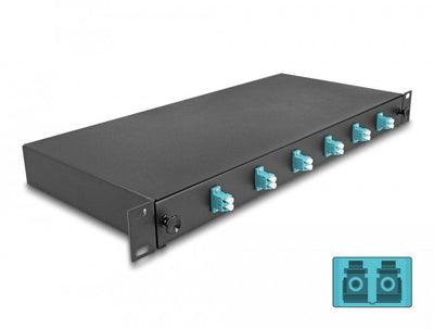 Delock 66998 Box Of Empalme Fibre Optic 19? 6 X Lc Duplex OM3 1U Completamente Montada Lista Empalmar — image 1