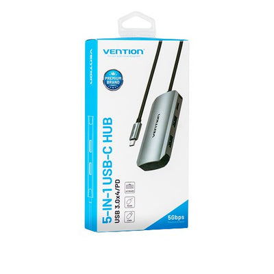 Vention Hub USB Type-c Tnbhb 4x USB 1x USB Type-c Pd — image 1