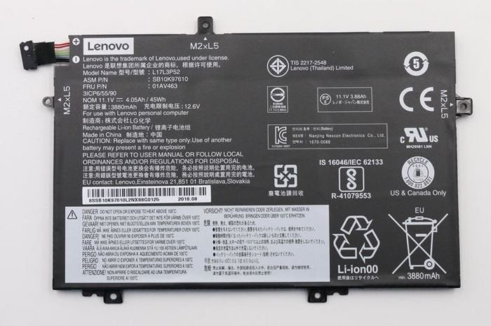 Lenovo 01AV463 Refacción Laptop Battery