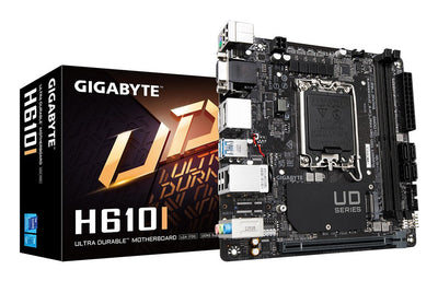 Gigabyte Motherboard H610I Mini-itx LGA1700/ H610/ DDR5/ 1x HDMI, 1XD-SUB, 2XDP/ Mini-itx — image 1