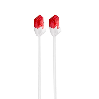 Ewent Cable Network Slim CAT.6 U/UTP AWG30/7, Cu, 0,50MT White Slim Network Cable CAT.6 U/UTP Slim 0.5M — image 1