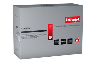 Activejet Toner ATH-55N (reemplazo HP 55A CE255A Canon CRG-724 - Supreme - 6000 Páginas - Black — image 1