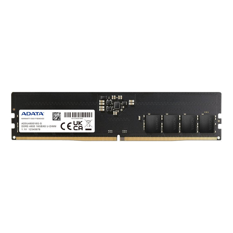 ADATA Memory DDR5 16GB 4800 1X16GB, 1.1V AD5U480016G-S