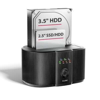 Adsa-sc Base Connection USB 3.2 Gen 1 - 2X SATA 6G 2.5/3.5 SSD/HDD Clone Dual — image 1