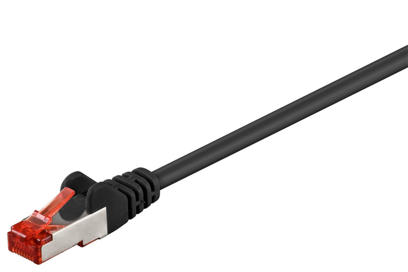 CAT.6 Patch Cable S/FTP (pimf), Black, 0.15M - Lszh Halogen