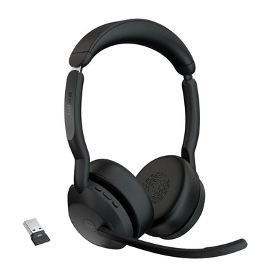 Jabra EVOLVE2 55 Headphones Wireless Diadema Bluetooth Base Charging Black — image 1