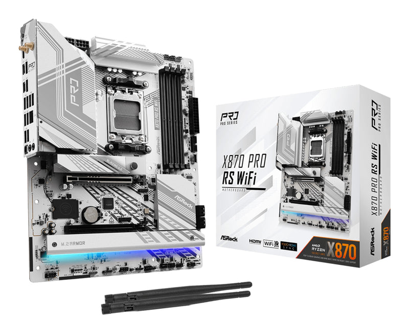 Asrock Motherboard X870 Pro Rs Wi-Fi AM5 ATX DDR5 Retail