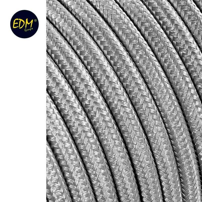 Cable Cordon Tubulaire 2X0,75MM C64 Silver 5M