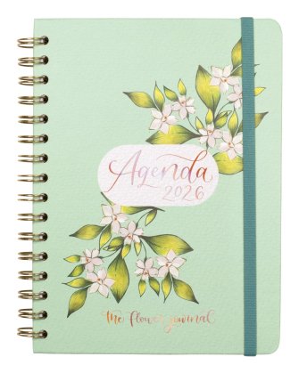 Finocam Planner Espiral The Flower Journal E10-155X212MM Svh Cover Dura Green 2026