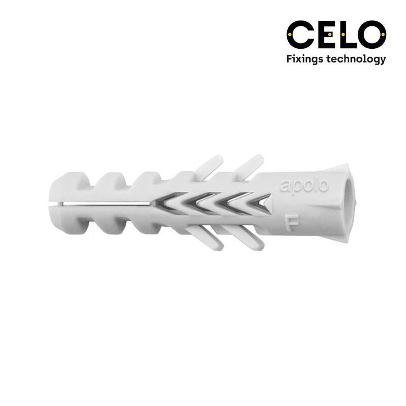 Celo Box 100 Unid. Taco Nylon Double Antigiro Din/Ref Nf Ø5MM