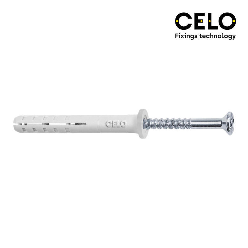 Celo Box 200 Unid.. Taco Golpe Cabeza Plana Din/Ref Np Ø5X25MM