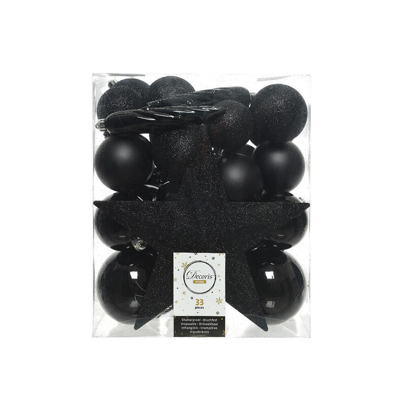 Box Con 33 Accesorios Árbol Negro