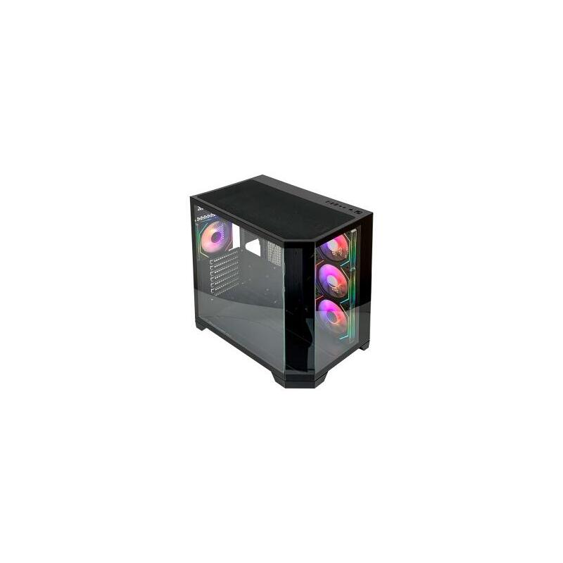 PC Case L-link Nova S/Power Supply USB 3.0 C/4 Fans RGB C/Window