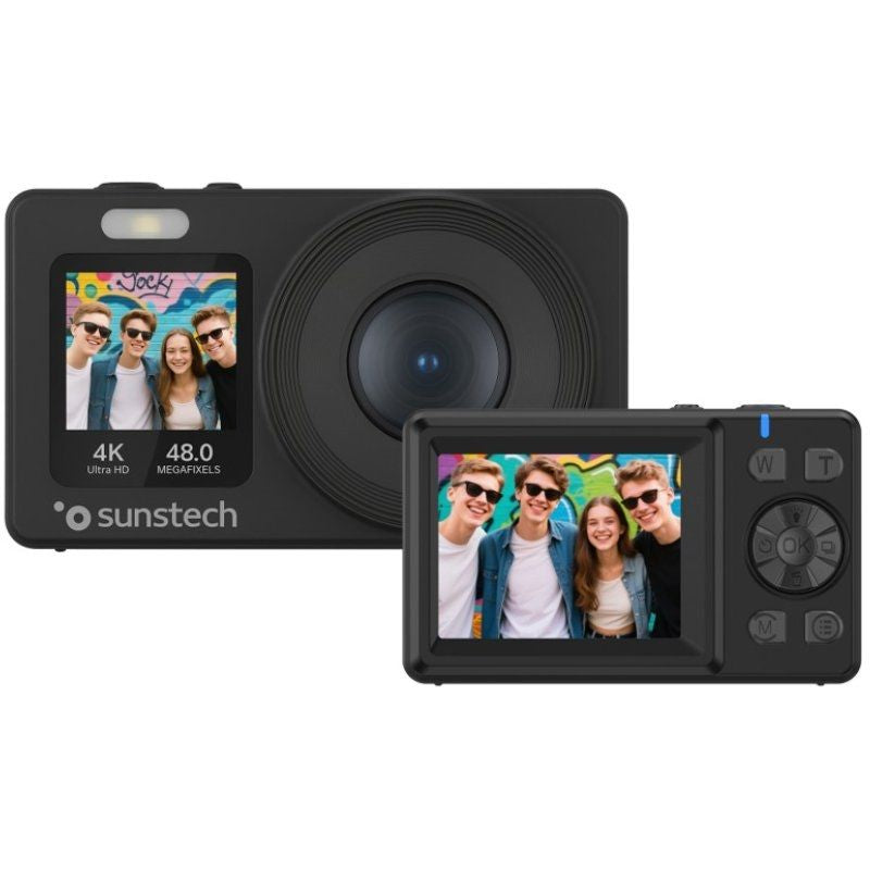 Sunstech Camera Digital Deportiva DCAM4825 48MP Zoom Óptico 18X Black