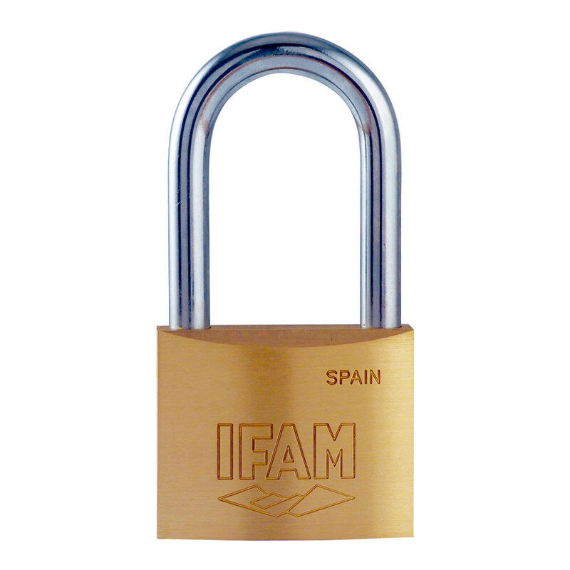 Padlock K50AL. Latón. 50MM. Con 2 Llaves Arco Long Ifam