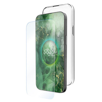 Myway Housing Apple Iphone 16 Transparent + Protector Screen Glass Tempered — image 1