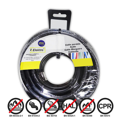 Film Roll Cablecillo Flexible 1,5MM Black Libre Halógenos 25M — image 1