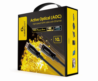 Gembird HDMI Cable CCBP-HDMI-AOC-10M-02 With Optical Activa Aoc With Ethernet 10M — image 1