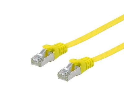 Equip Network Cable CAT.6A U FTP 2x RJ45 2,00M Yellow Flat Lszh — image 1