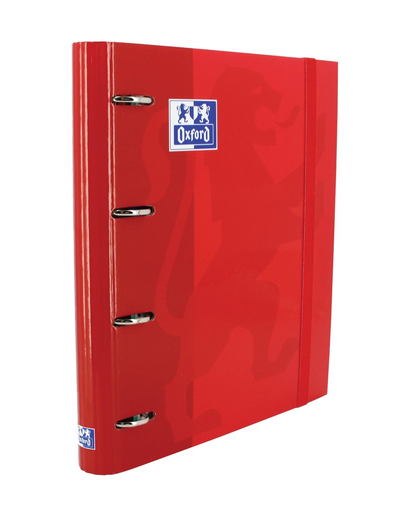 Oxford Folder 4 Anillas Classic Europeanbinder C/ Spare Part 100H 5X5 A4 + Red