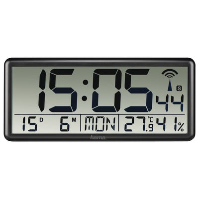 Hama Jumbo Watch Wall Digital Rectángulo Black — image 1