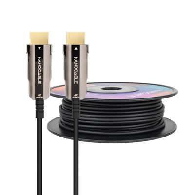 Nanocable HDMI Cable V2.0 Aoc Male a HDMI V2.0 Male 80M - 4K@60HZ 18Gbps - Black — image 1