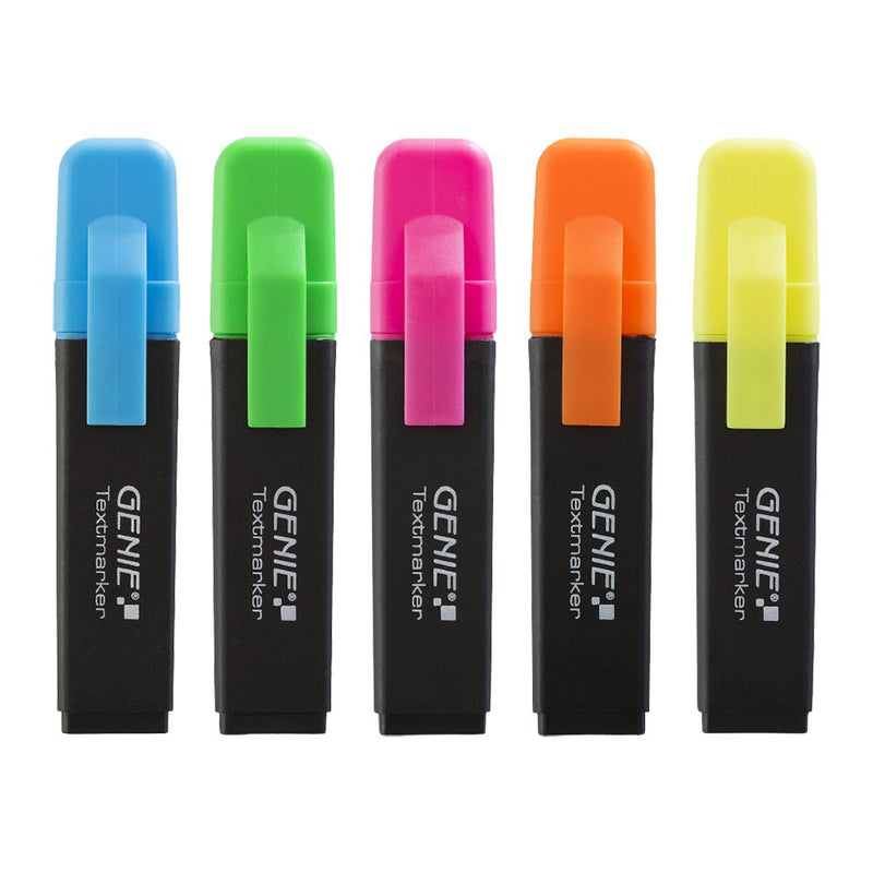Genie Subrayador 5-COLORES 5 Units