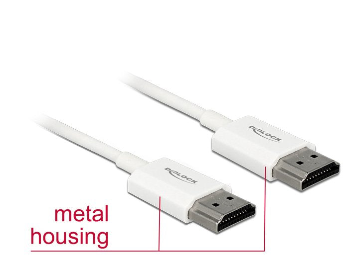 Delock HDMI Cable High Speed With Ethernet - Hdmi-a Male Hdmi-a Male 3D 4K 4,5M Activo Thin High Quality