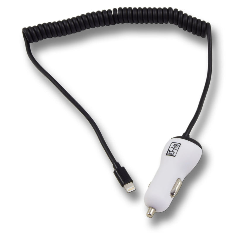 2GO Car Charger 12V/24V-MFI Cert-negro Iphone And Ipad