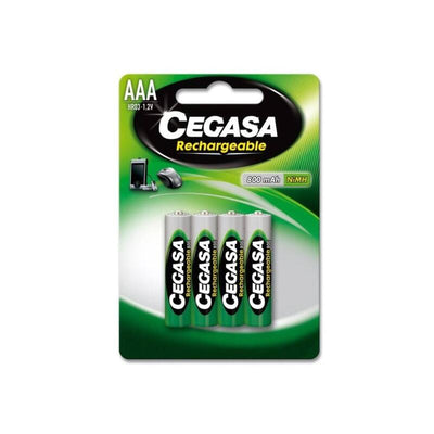 Cegasa Battery Rechargeable HR03 800MAH 1 2V BL.4 Units — image 1