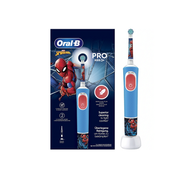 Brush Teeth Eléctrico Oral-b Vitality Pro Kids Spiderman, Blue — image 1
