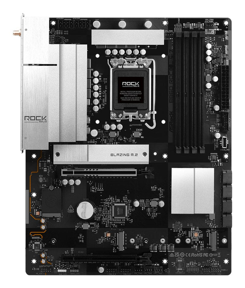 Asrock Motherboard B860 Rock Wi-Fi 7 DDR5 Intel S1851 Retail