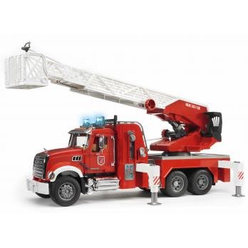 Bruder Camion Bomberos Mack With Ladder And Deposito Water 02821