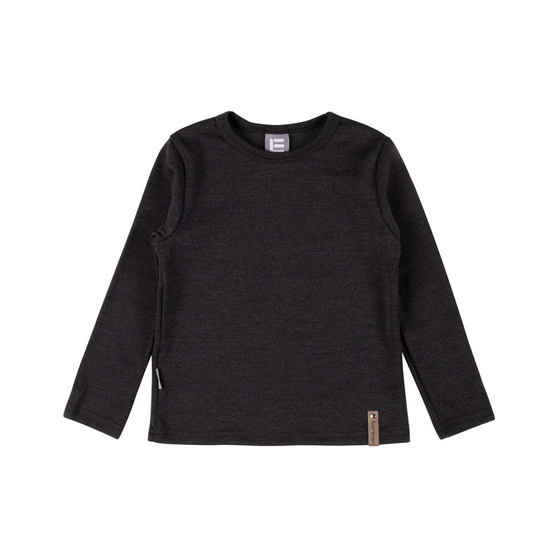 Children’s Merino Wool Top – Dark Grey